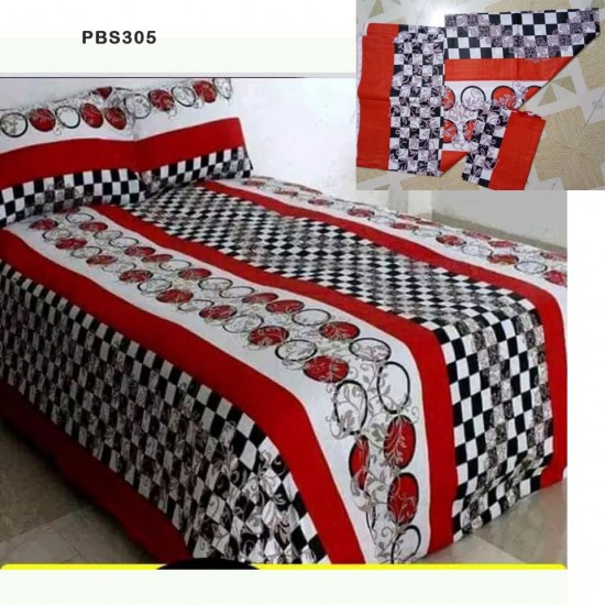 Double Size BedSheet with Pillow Covers