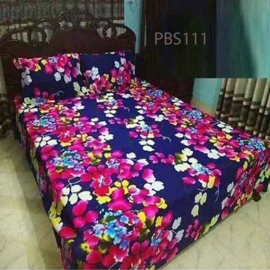 Print BedSheet with Pillow Covers
