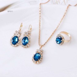 Stone Locket Chain Earring and finger ring