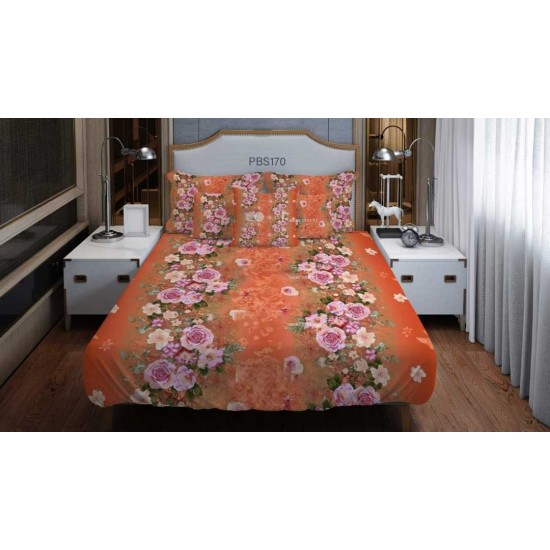 Print BedSheet with Pillow Covers
