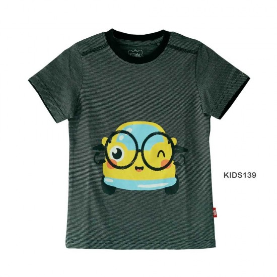 Grey 100% Cotton, S/J Tee Toddler Boys