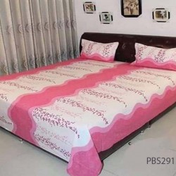 Bangla Fabric Double Size BedSheet with Pillow Covers