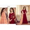 Premium Quality Unstitched Gown with Embroidery Work