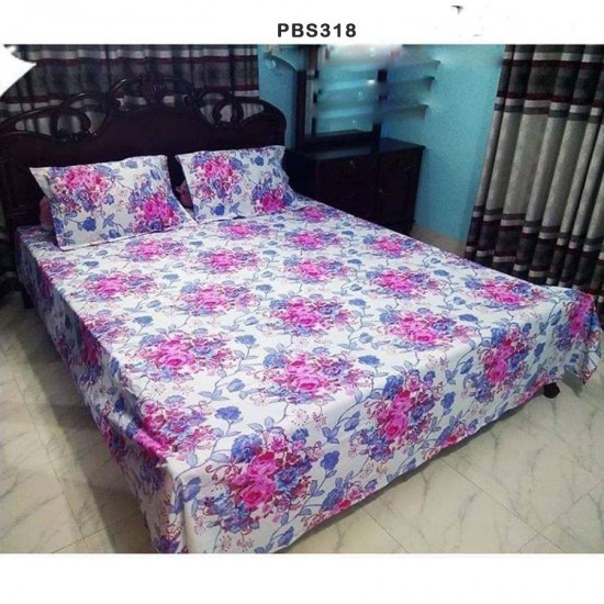 Double Size BedSheet with Pillow Covers
