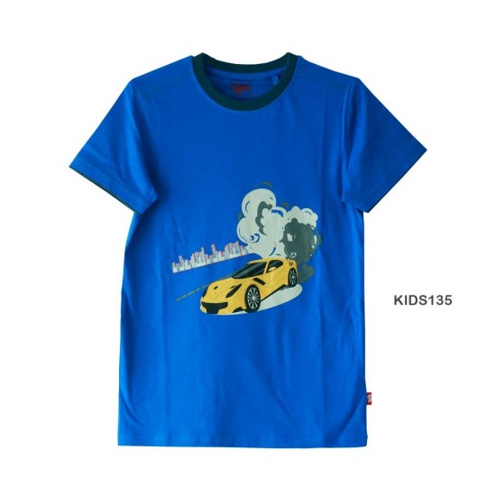 Blue 100% Cotton, S/J Tee Older Boys