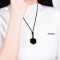 Obsidian Six Pointed Star Pendant Energy Stone Pendulum Creative Necklace-
