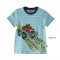 Blue 100% Cotton, S/J Tee Toddler Boys