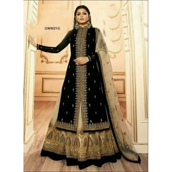 Premium Quality Unstitched Lasa with Embroidery Work