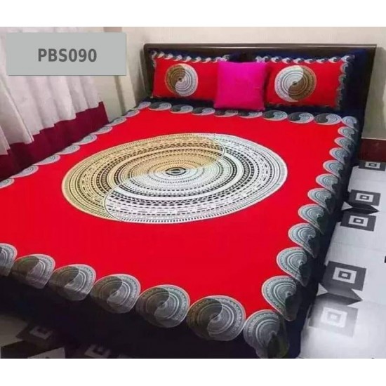 Print BedSheet with Pillow Covers