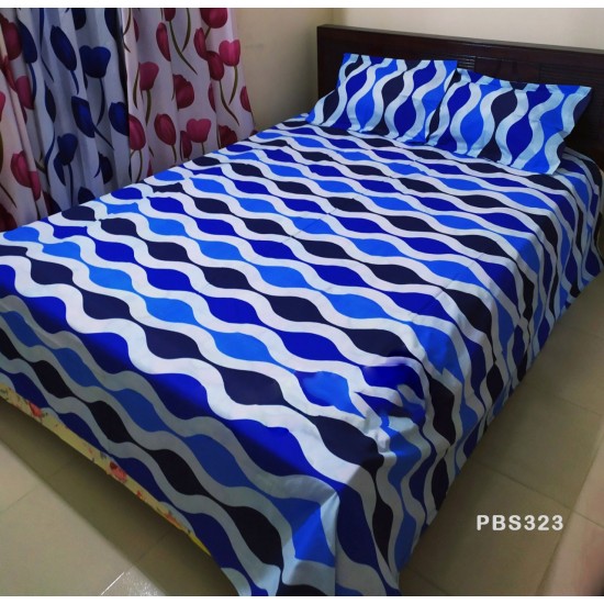 Double Size BedSheet with Pillow Covers