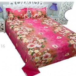 Print BedSheet with Pillow Covers