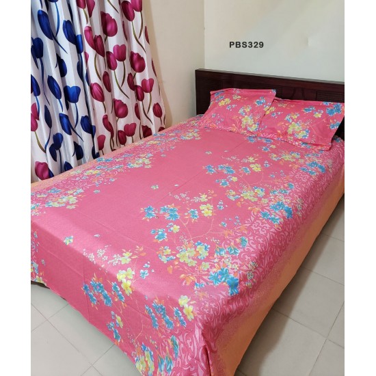 Double Size BedSheet with Pillow Covers