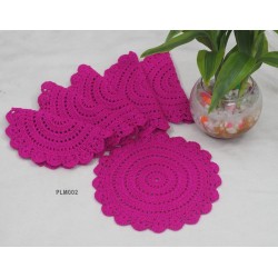 Crochet Plate Mat 6 Pcs Set