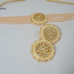 Exclusive crystal choker necklace set with stone work