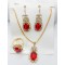 Stone Locket Chain Earring and finger ring