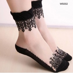 Transparent Lace Socks