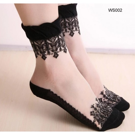Transparent Lace Socks