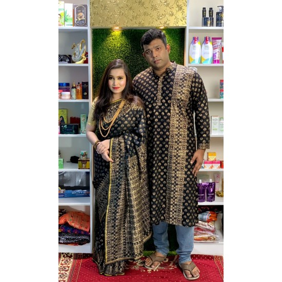 Falgun Special Couple Sarree and Punjabi