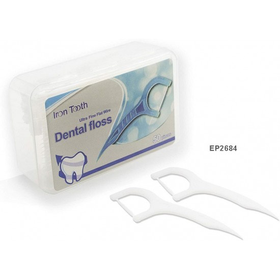 Dental Floss Flat Wire Security Superfine Healthy 50PCS
