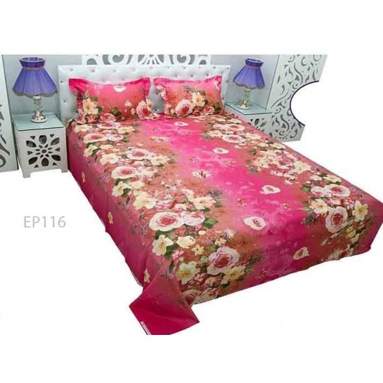 Print BedSheet with Pillow Covers