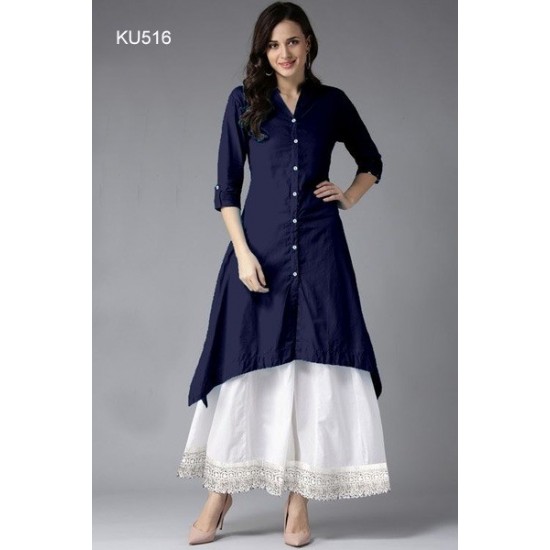 Fashionable Less kurti and Plazzo Set For Women