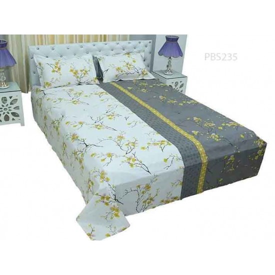 Print BedSheet with Pillow Covers