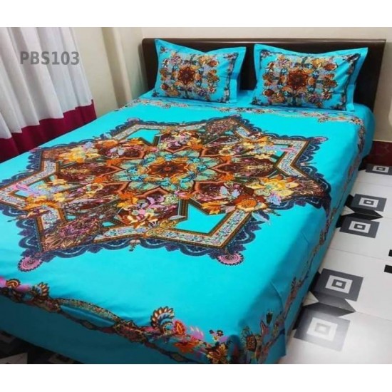 Print BedSheet with Pillow Covers