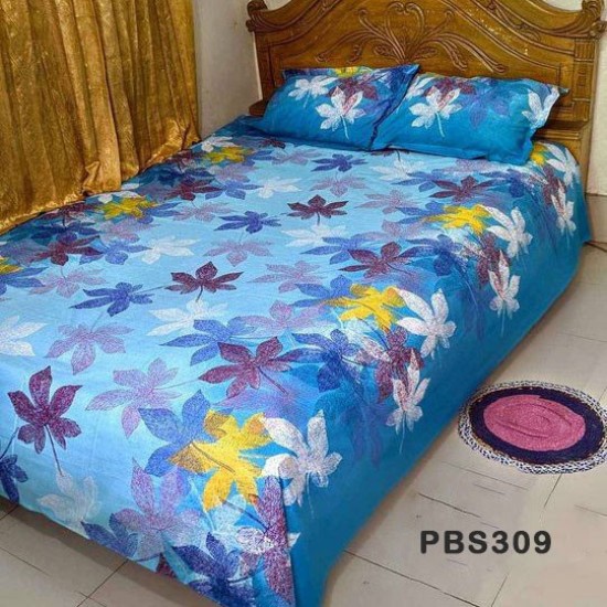 Double Size BedSheet with Pillow Covers