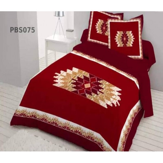 Print BedSheet with Pillow Covers