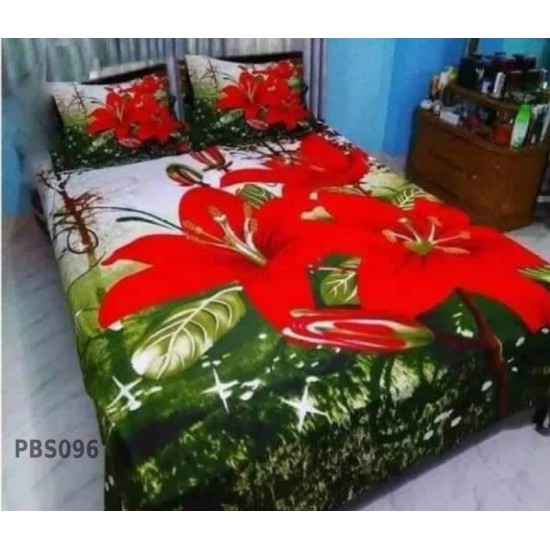 Print BedSheet with Pillow Covers