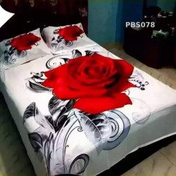 Print BedSheet with Pillow Covers