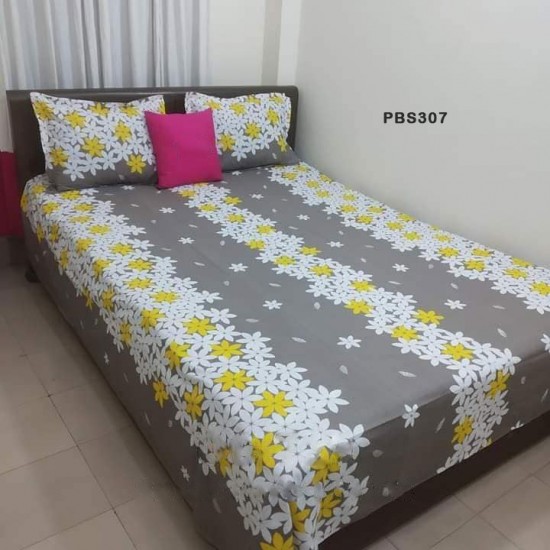 Double Size BedSheet with Pillow Covers