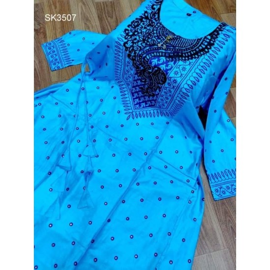 Screen Printed Cotton two pic For women