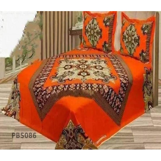 Print BedSheet with Pillow Covers