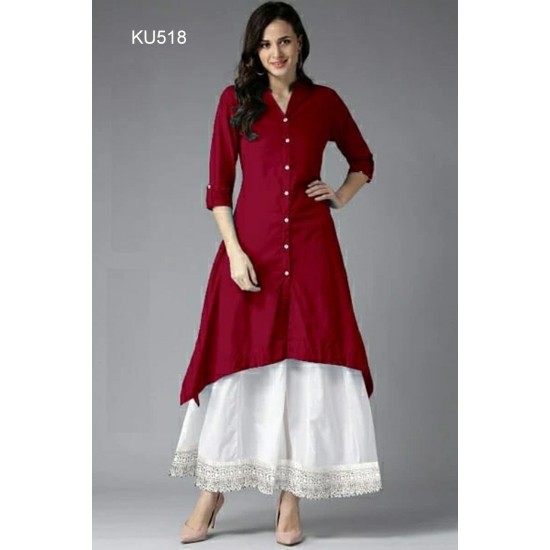 Fashionable Less kurti and Plazzo Set For Women