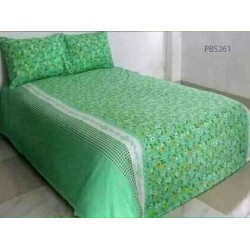 Bangla Fabric Double Size BedSheet with Pillow Covers