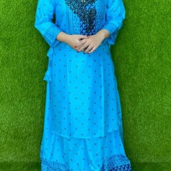 Screen Printed Cotton two pic For women