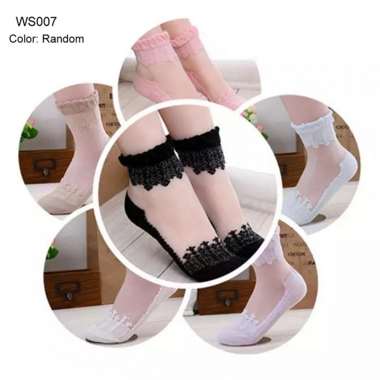 Transparent Lace Socks