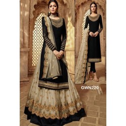 Premium Quality Unstitched Lasa with Embroidery Work 220
