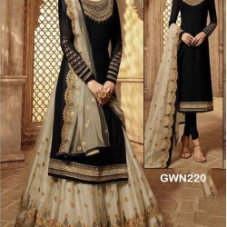 Premium Quality Unstitched Lasa with Embroidery Work 220