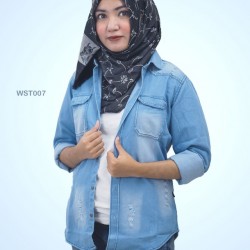 Denim Casual Long Sleeve Shirt Women