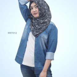 Denim Casual Long Sleeve Shirt Women