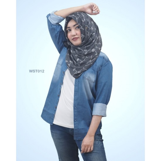 Denim Casual Long Sleeve Shirt Women