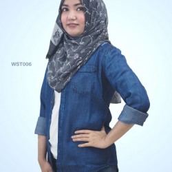 Denim Casual Long Sleeve Shirt Women