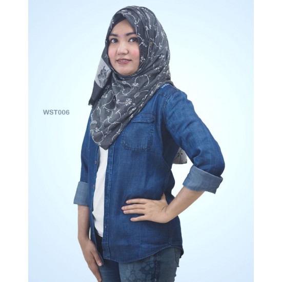 Denim Casual Long Sleeve Shirt Women