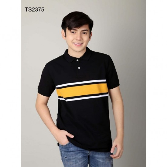 Trendy Contrast Half Sleeve polo Shirt