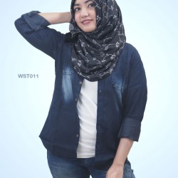Denim Casual Long Sleeve Shirt Women