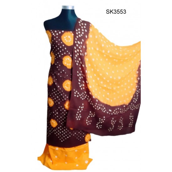 Multi Color Cunri Batik Salwar Kameez
