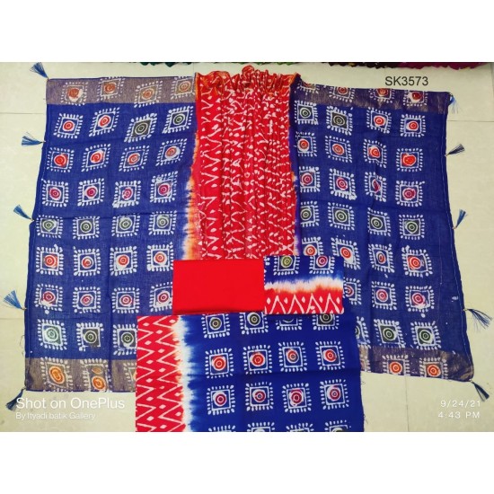 Multi Color Mom Batik Salwar Kameez