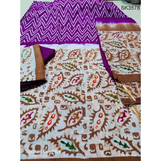 Multi Color Mom Batik Salwar Kameez